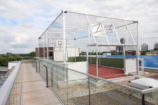 student residence with sports field student residence with sports field